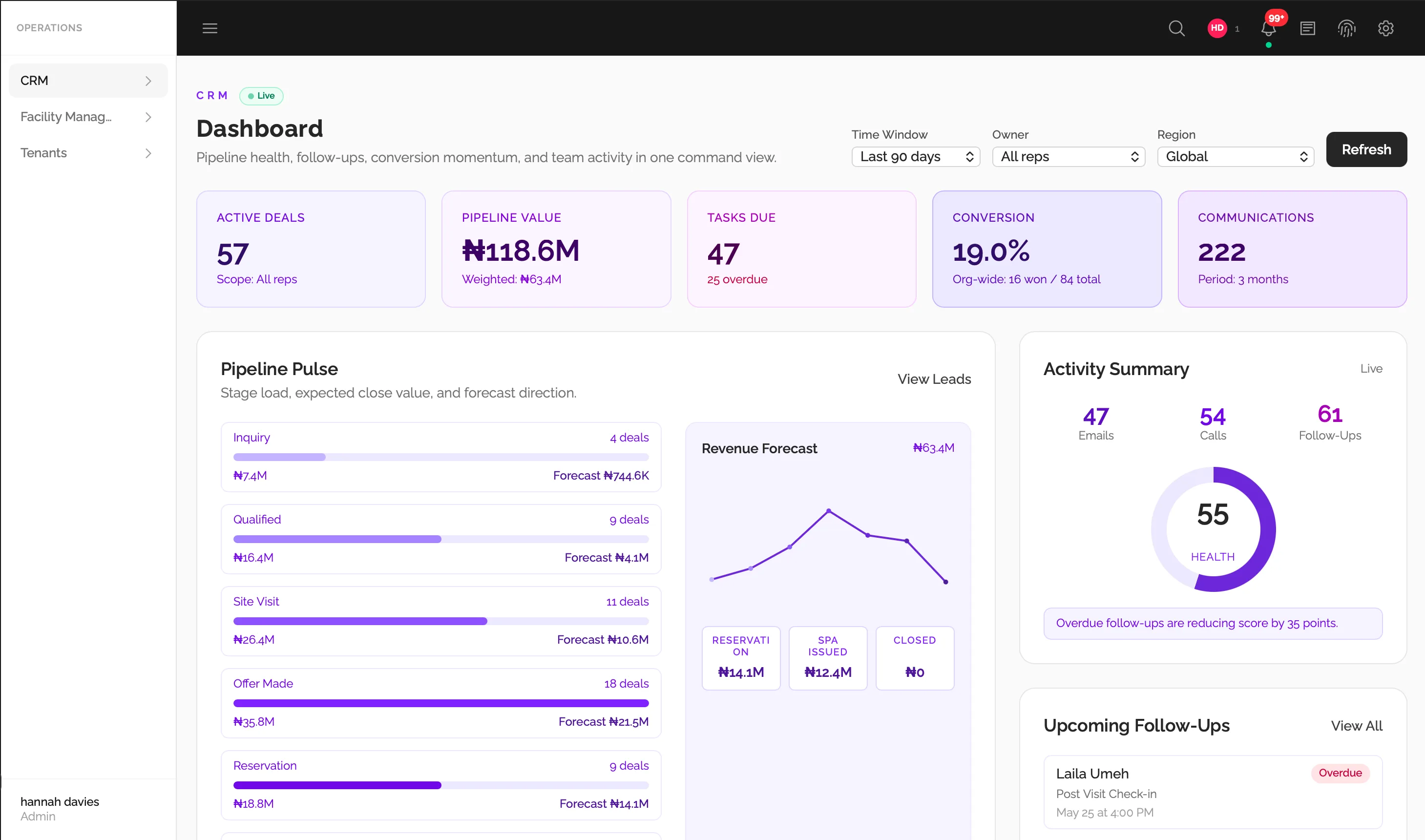 Crm module screenshot (1 of 5)