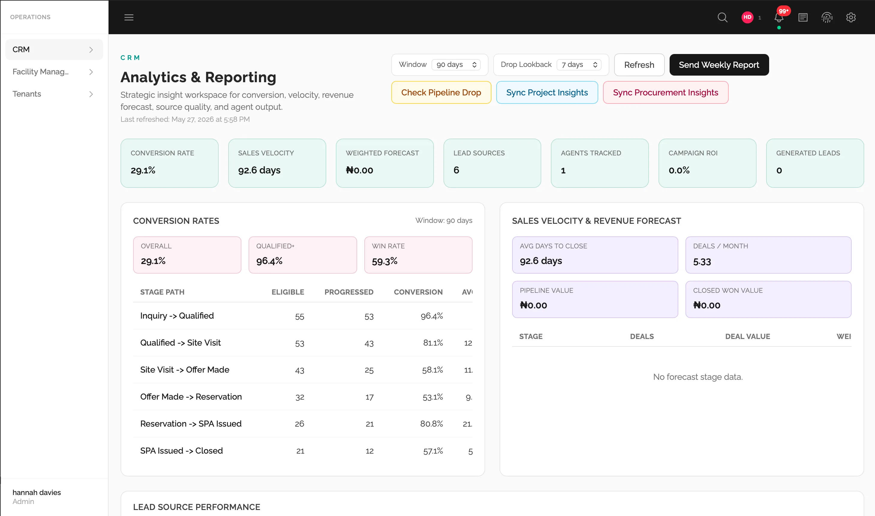 Crm module screenshot (5 of 5)